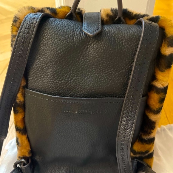 Aimee Kestenberg Tamitha Novelty Mini Backpack Shearling Leopard - Picture 3 of 4
